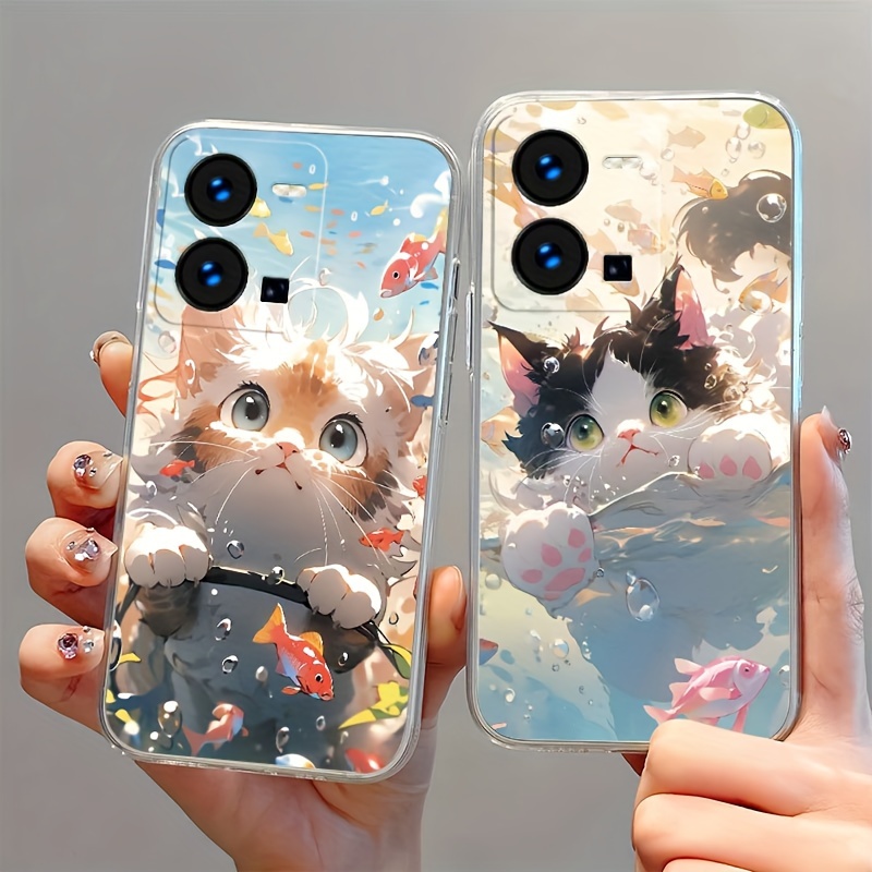 Para vivo Y22s Funda de teléfono TPU transparente ultrafina