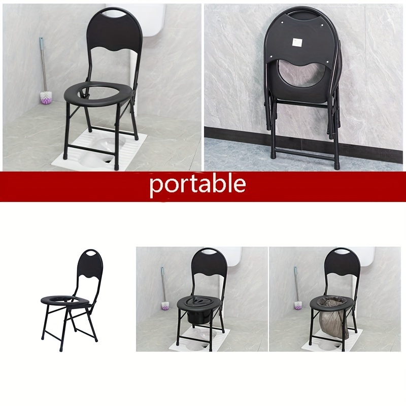 1pc Foldable Stainless Steel Toilet Chair For Elderly And Pregnant Women  Perfect For Travel Camping Hiking And Home Use, Shop On Temu And start  Saving