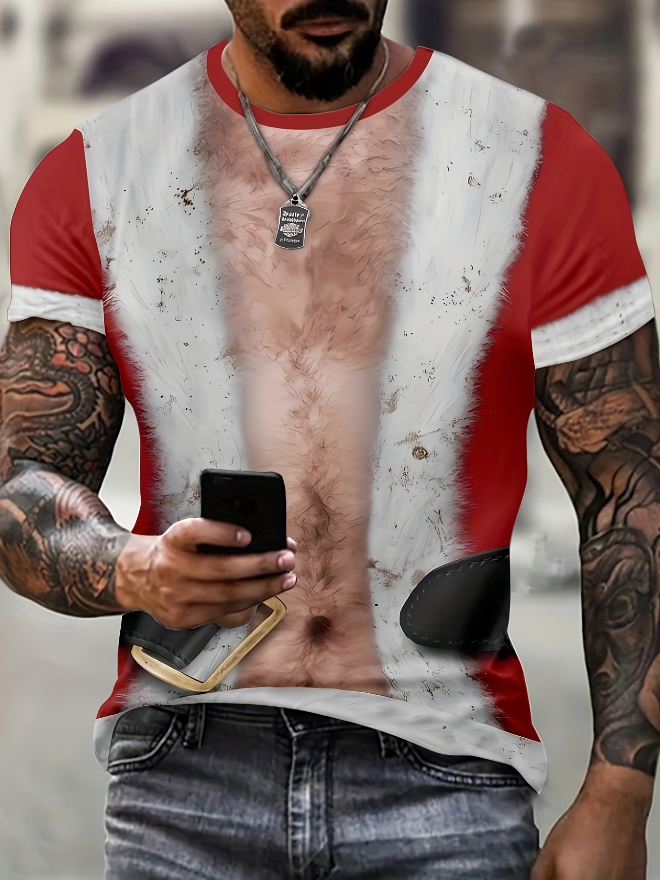 Camiseta Personalizada Estilo Callejero Hombres Elementos - Temu