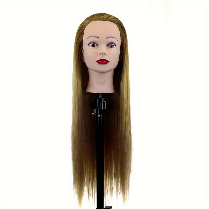 Hairdressing Training Styling Practice Mannequin Head With - Temu