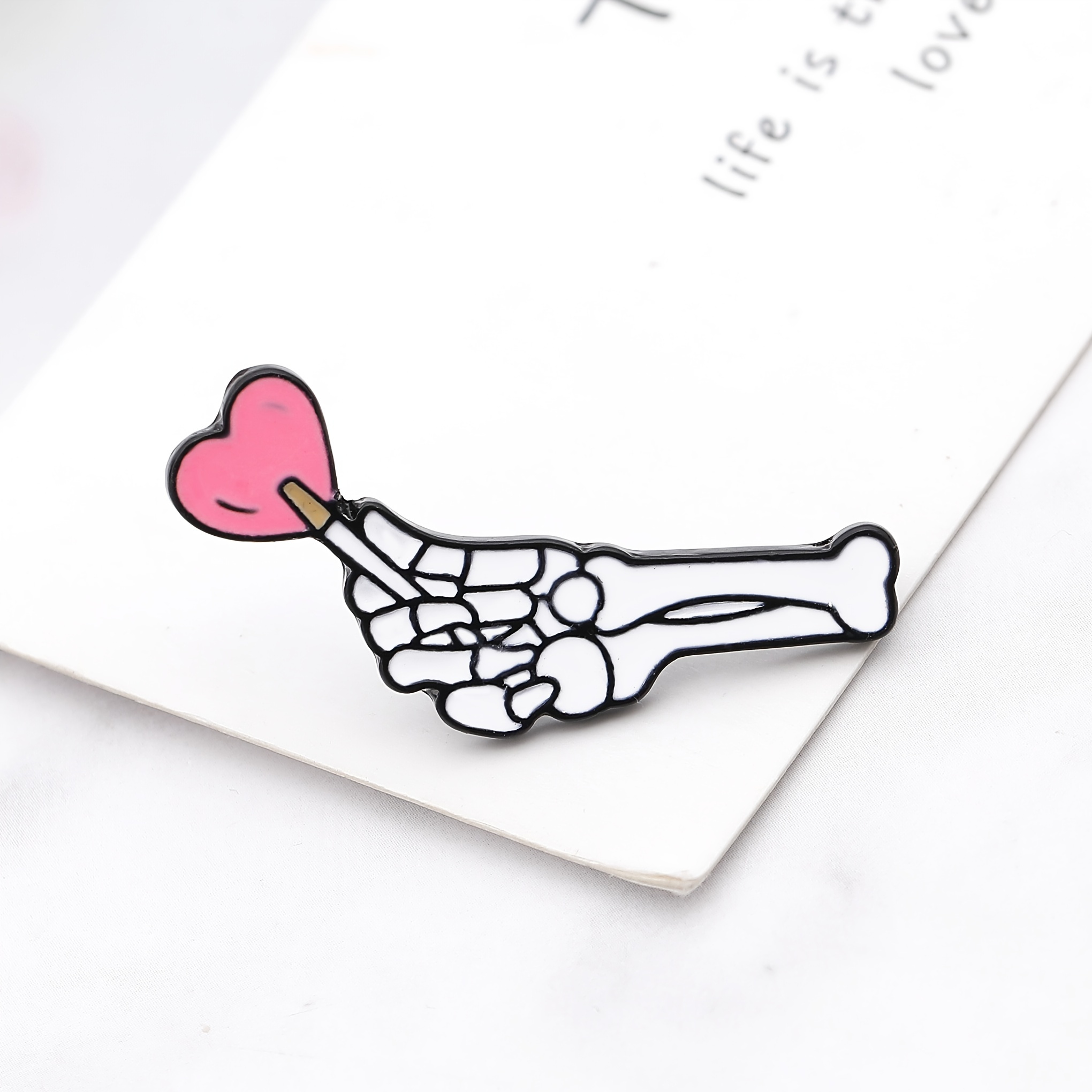 Skeleton's Love Badges Couple Matching Brooch For Men
