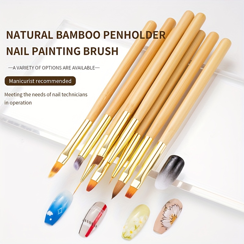 Uv Gel Polish Painting Acrylic Nail Brushes Drawing Pens - Temu