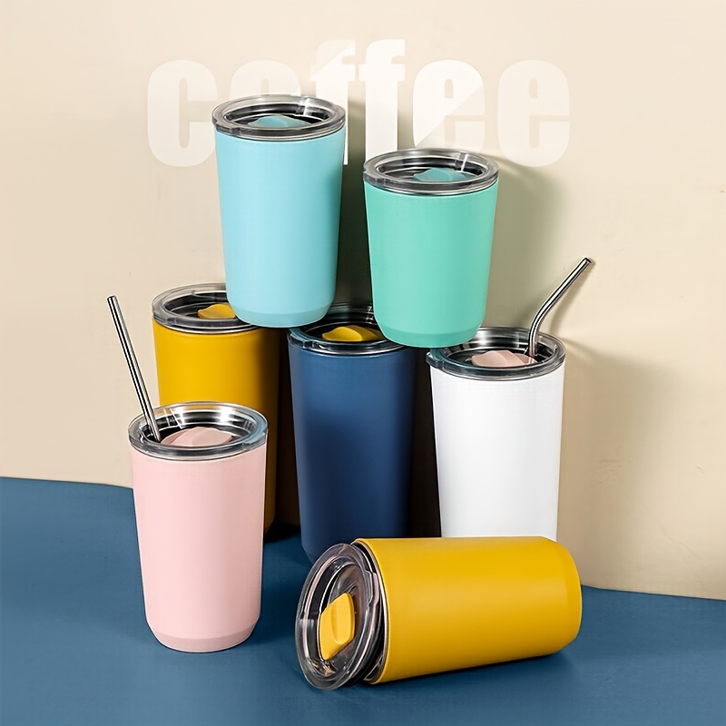 Modernas y coloridas tazas grandes y anchas. Ideales para café con