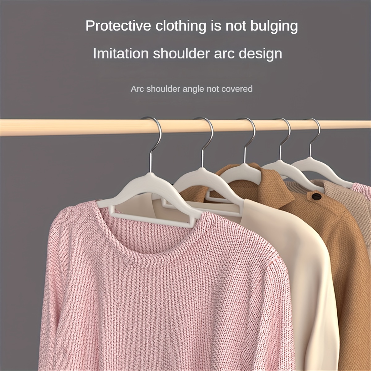 Household Small Flocking Hangers Non Slip Hangers Wardrobe - Temu