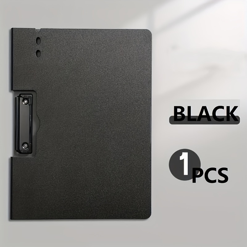1pc Clipboard Folder, A4 Size Folder Clipboard Single Clip, 100 Sheets Capacity, Material, School Nurse Office Portable File Storage