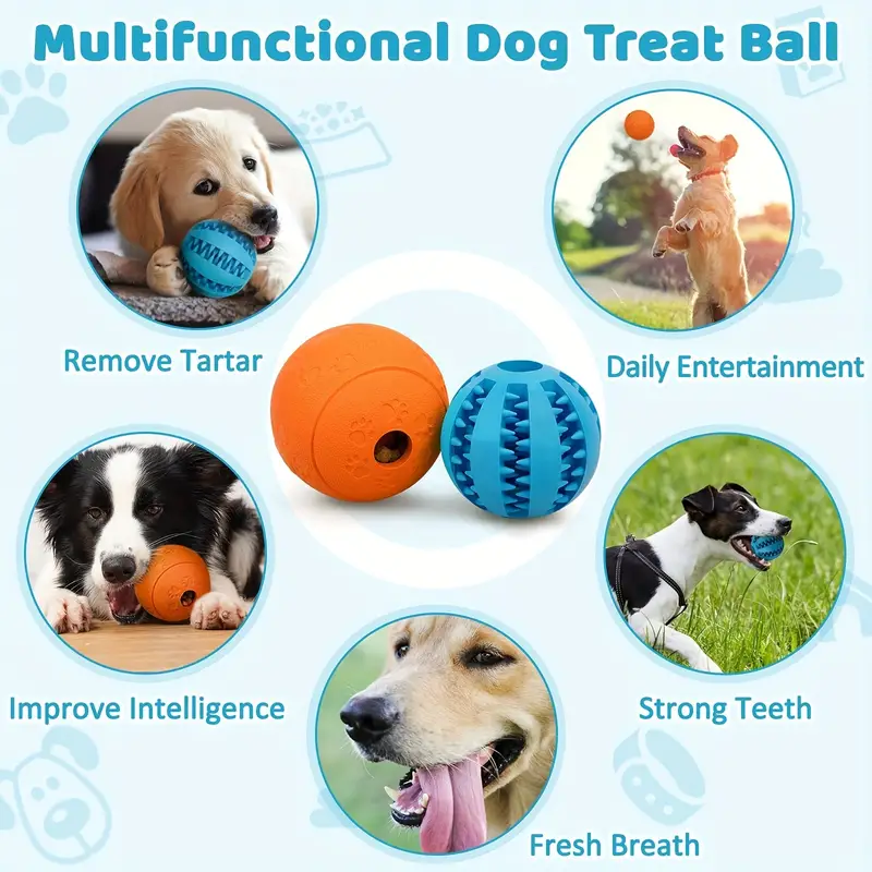 Interactive Dog Toys For Puppies, Dog Puzzle Toys, Dog Balls, Treat  Dispensing Dog Toys, Pet Teeth Cleaning Molar Ball - Temu