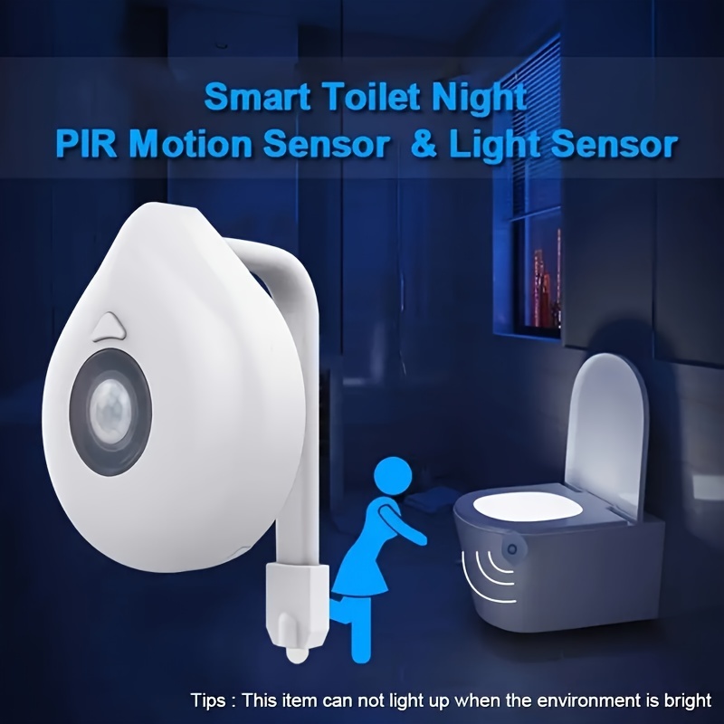 Toilet Night Light inside Toilet Glow Bowl 6 Pack, Motion Sensor Activated  with