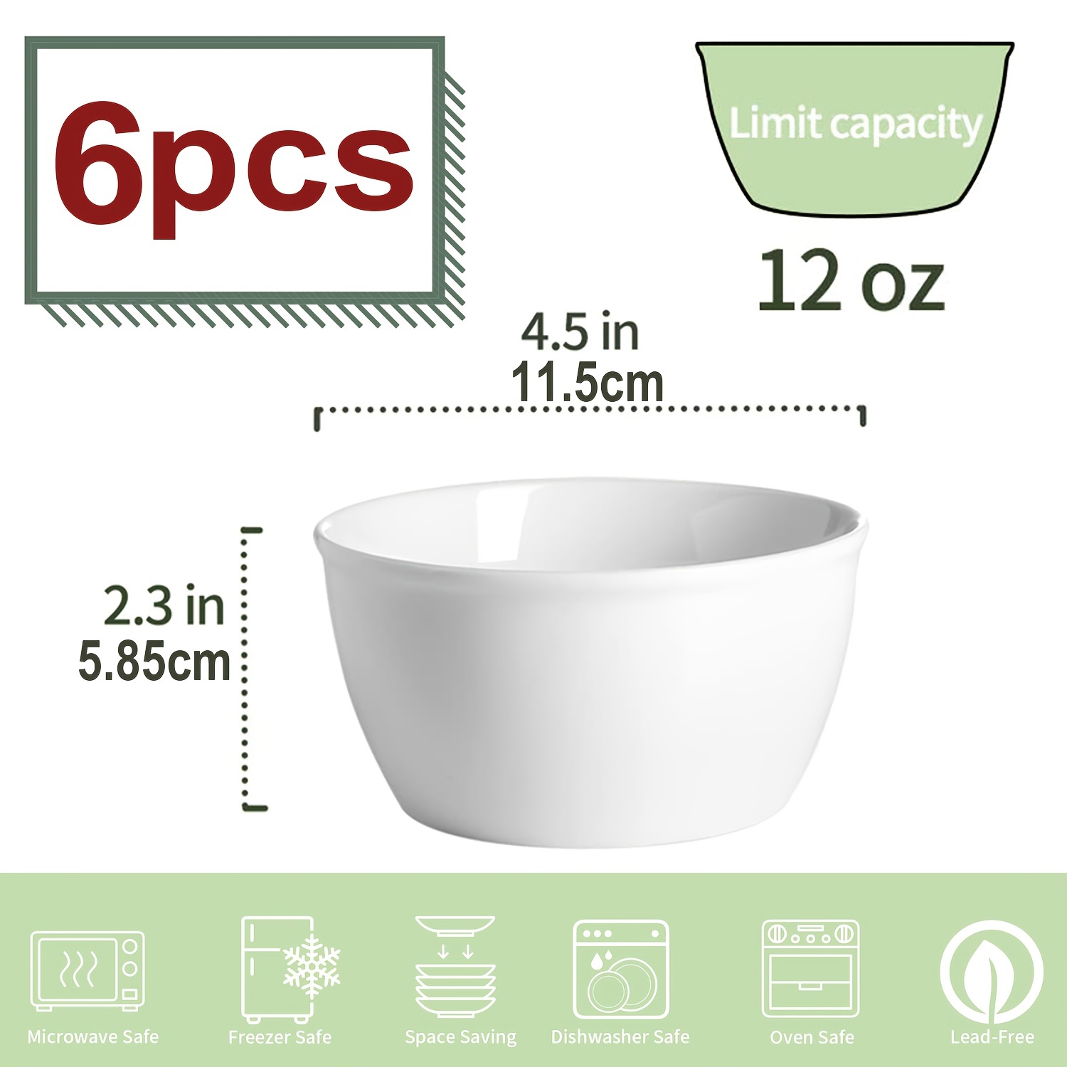 Ceramic Ice Cream Dessert Bowls Cereal Bowls Porcelain Soup - Temu