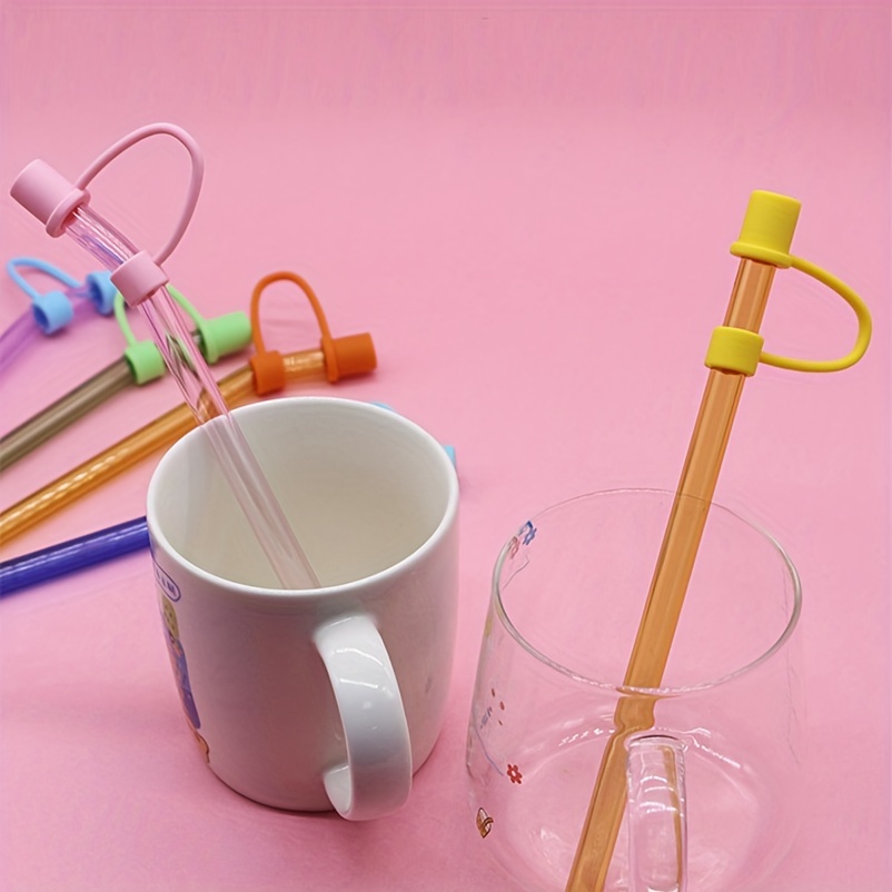 Reusable Dustproof Silicone Straw Cover Simple Cup Shaped - Temu