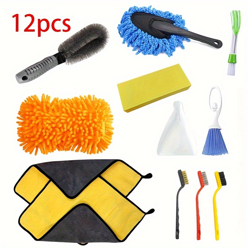 5pcs Car Wash Brush Set - Get Your Car Cleaner Than Ever Before!