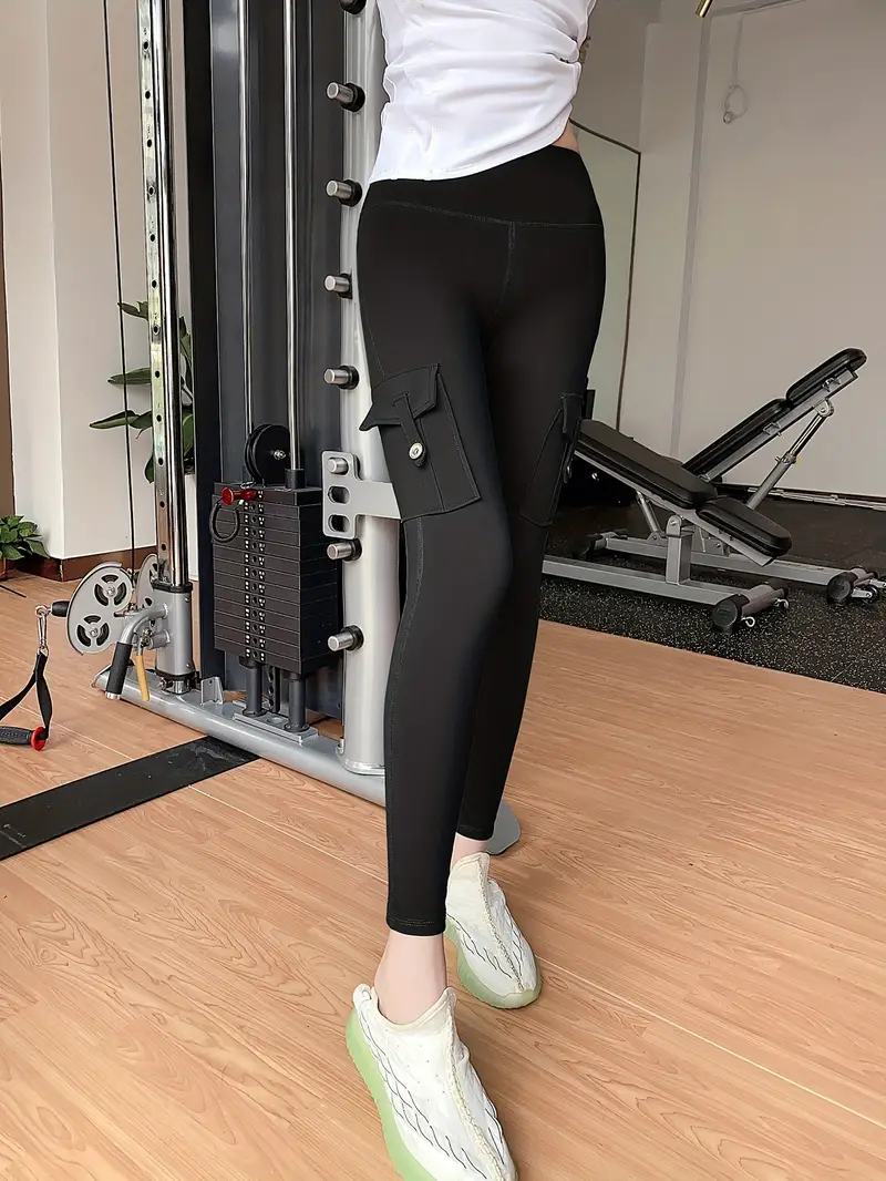 Butt Lifting Slim Sports Leggings Pocket Running Yoga - Temu