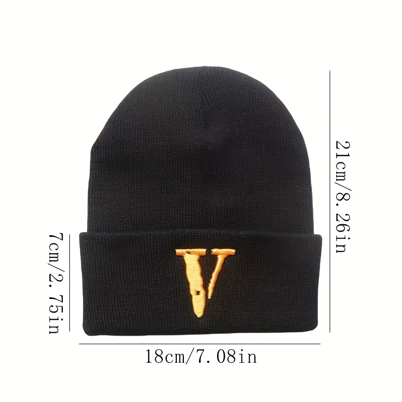 Embroidered LV Knit Beanie