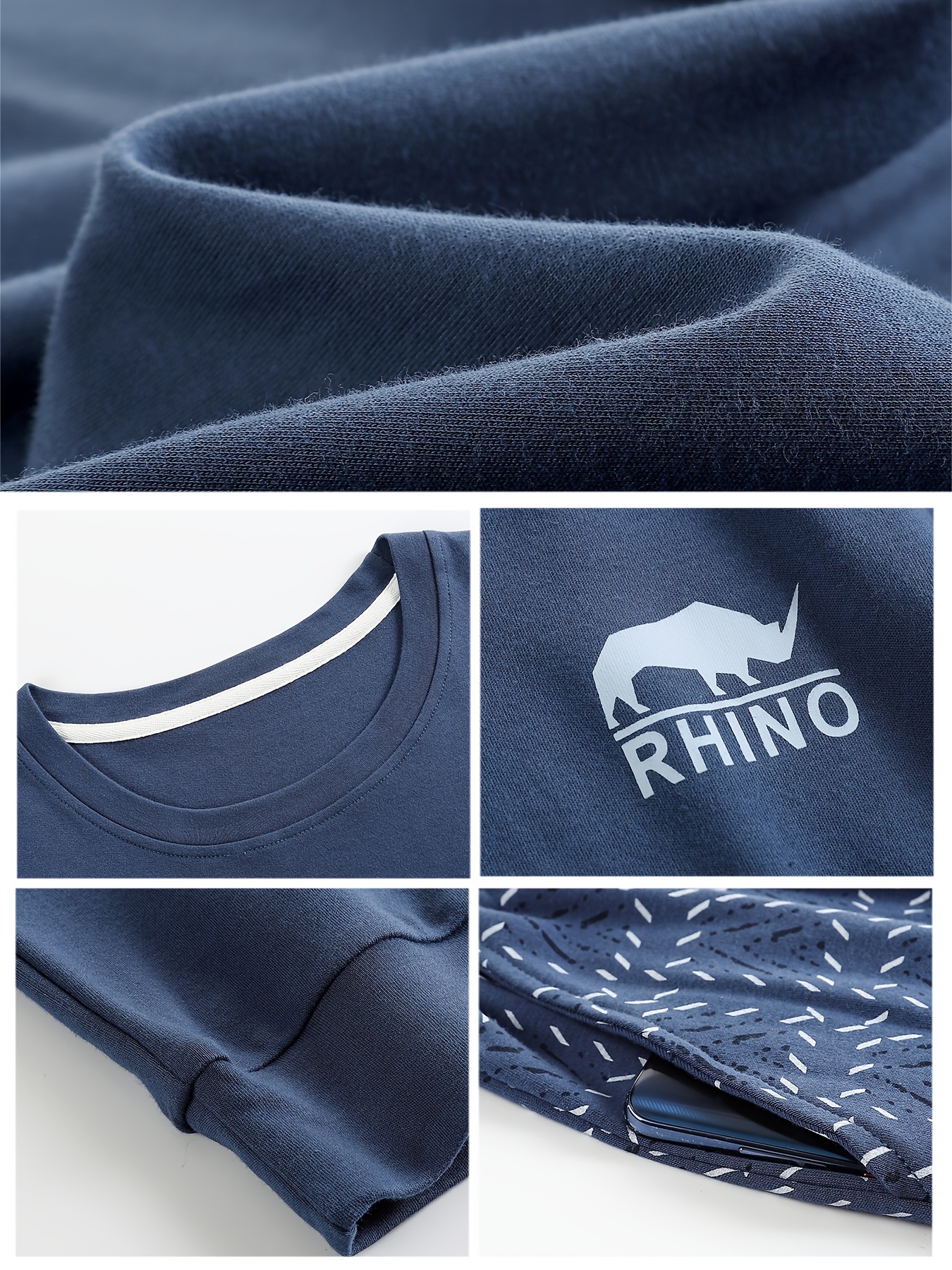 Men's Cotton Long Sleeve Pajamas Set Spring Autumn Winter, Loungewear Set, Men's Loose Fit Clothes, Crew Neck Shirts & Pants