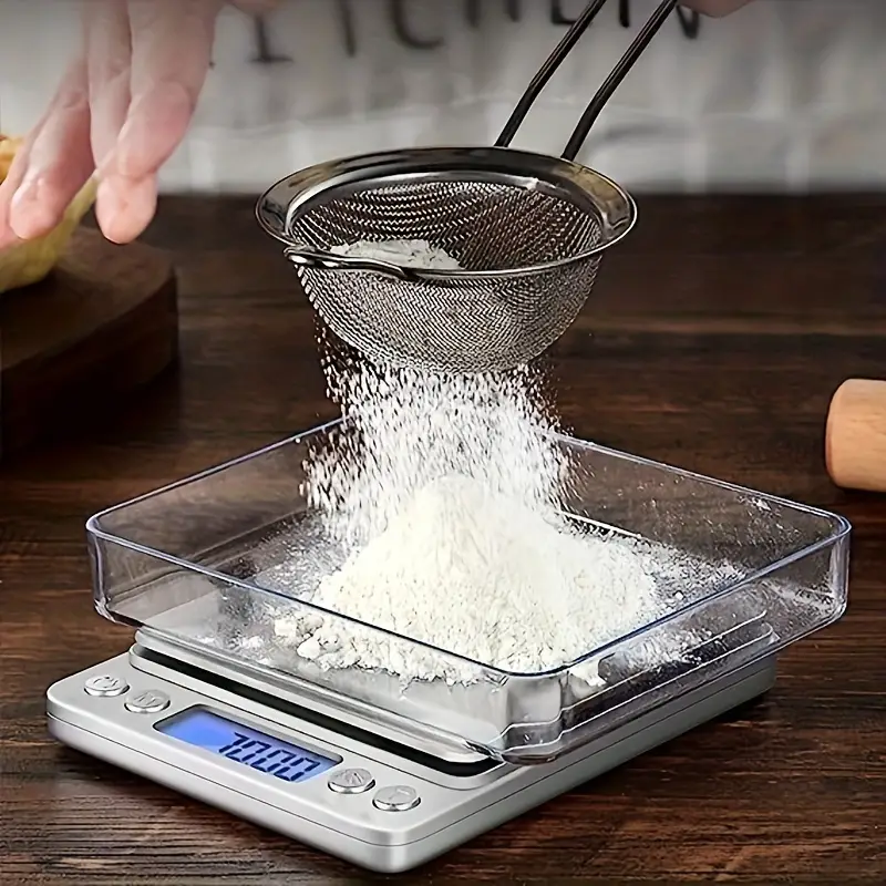 Digital Food Scale Weight Grams and OZ, 3kg/0.1g Kitchen Scale for Cooking  Baking, High Precision Electronic Scale with LCD Display