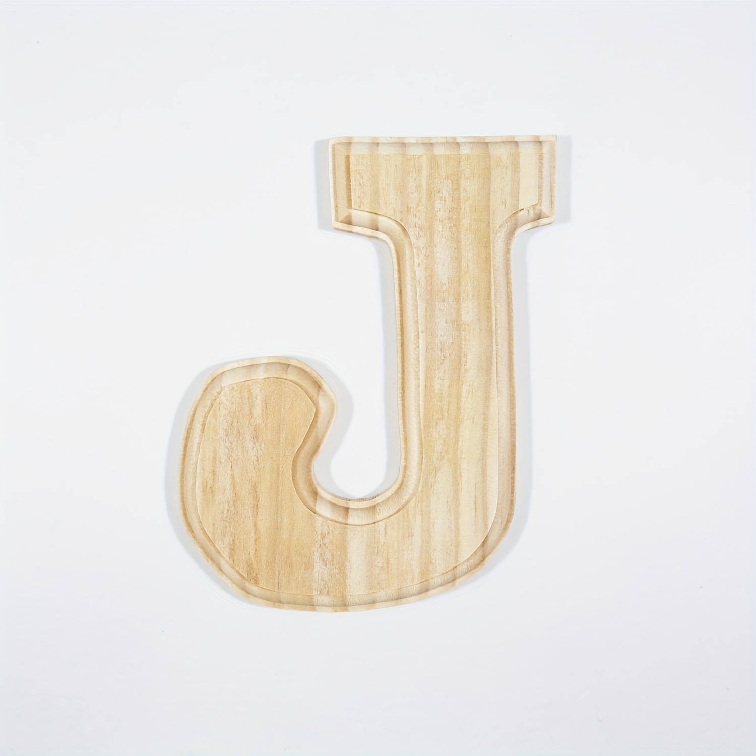 AOCEAN Letras de madera blanca de 4 pulgadas, letras de madera sin terminar  para decoración de pared, letras decorativas de pie, rebanadas, decoración