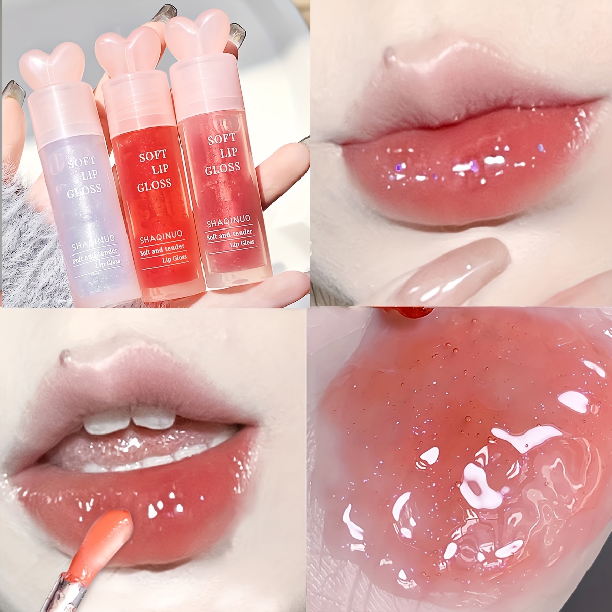 Long-lasting Moisturizing Lip Oil Lip Gloss With Fruit Flavor And