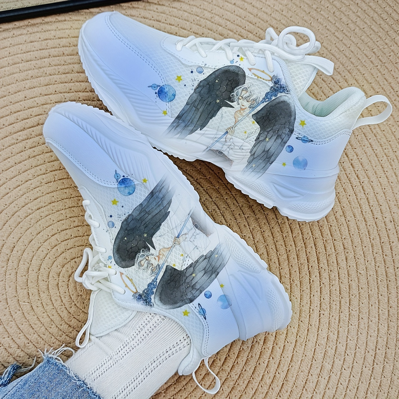 Women Nike air max 270 with custom buttery blue