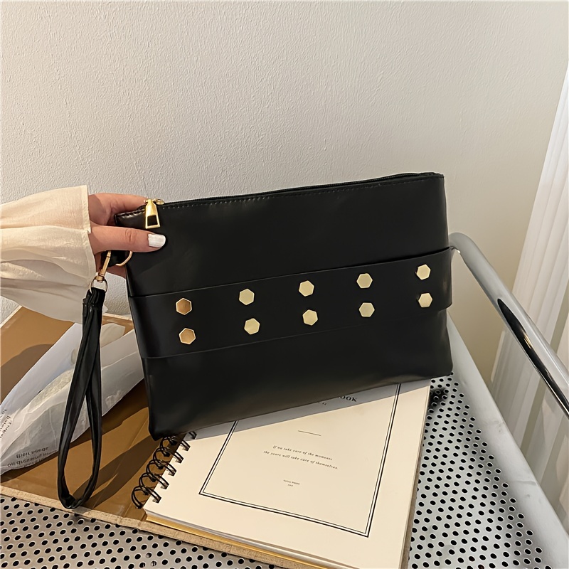 Studded clutch outlet purse