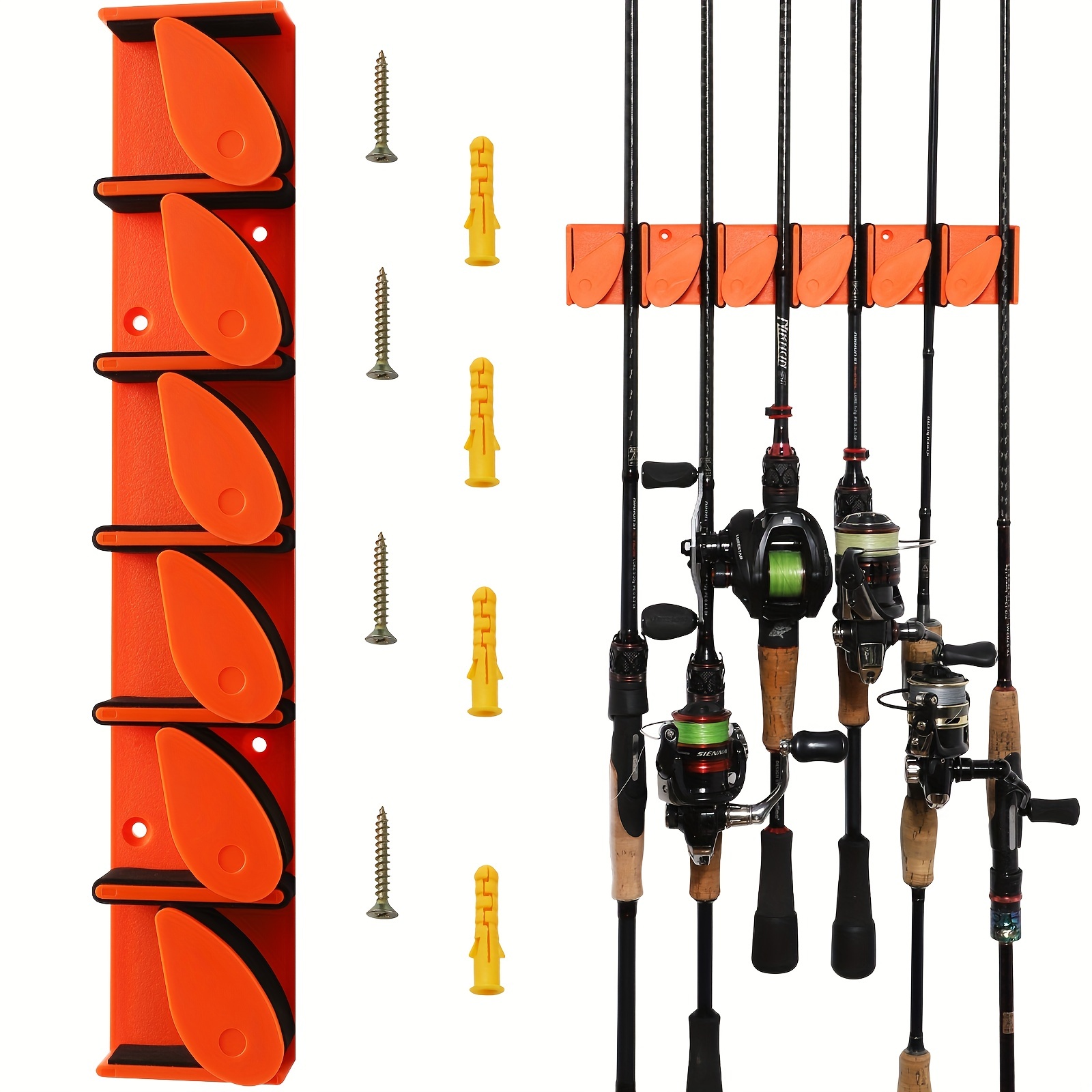 Fishing Rod Accessories Wall Mounted Fishing Pole Holders - Temu Canada