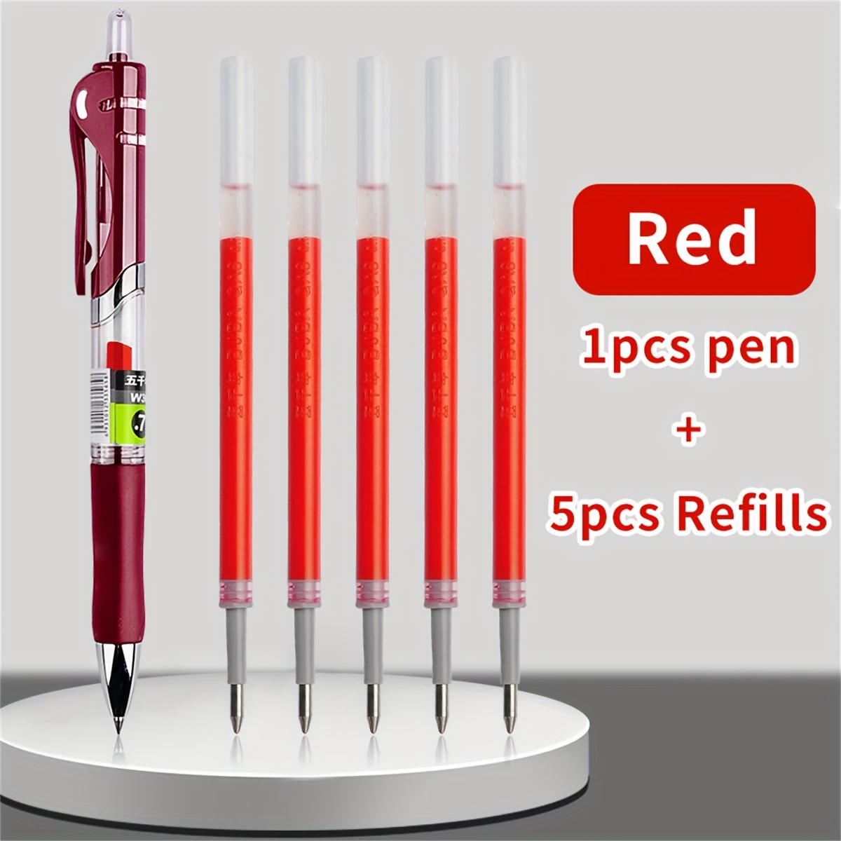 Wqn W36 5 Pens 20 Replacement Refills High Quality Retractable Pen ...