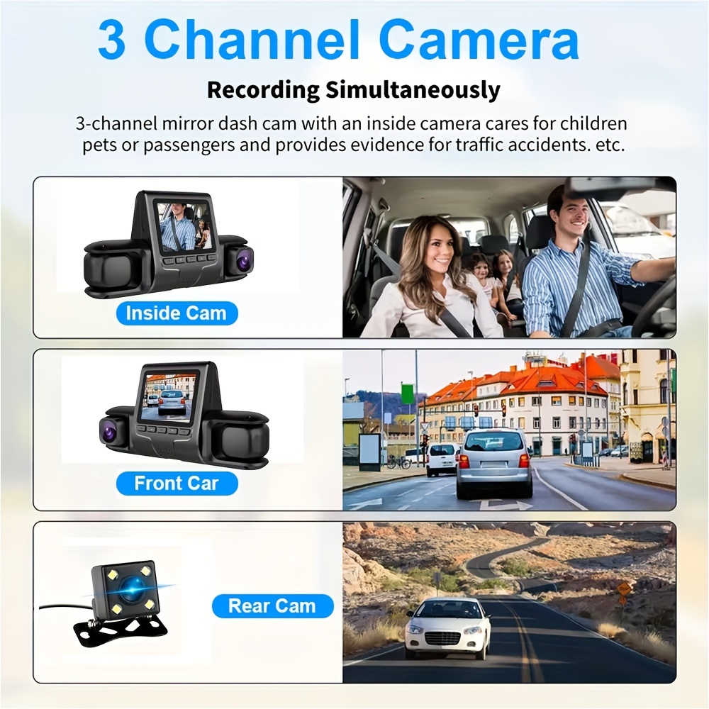 2.8' HD 1080P Car Dash Camera Cam Vehicle Front DVR Video Recorder