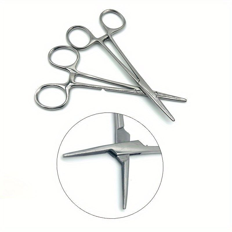 1pc Stainless Steel Hemostatic Forceps Surgical Forceps Tool
