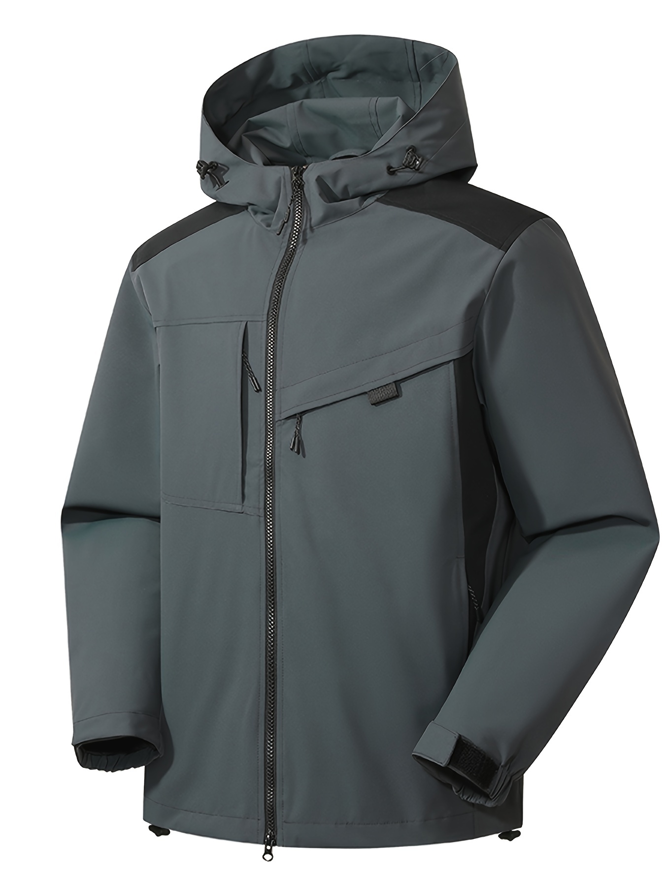 Men's Casual Hooded Windbreaker Jacket Zip Jacket Outdoor - Temu
