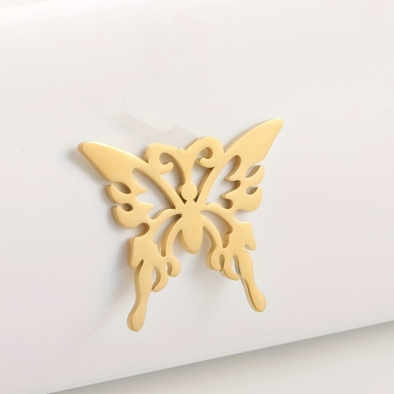 Animal Titanium Steel Butterfly Brooch Suit Decoration Corsage