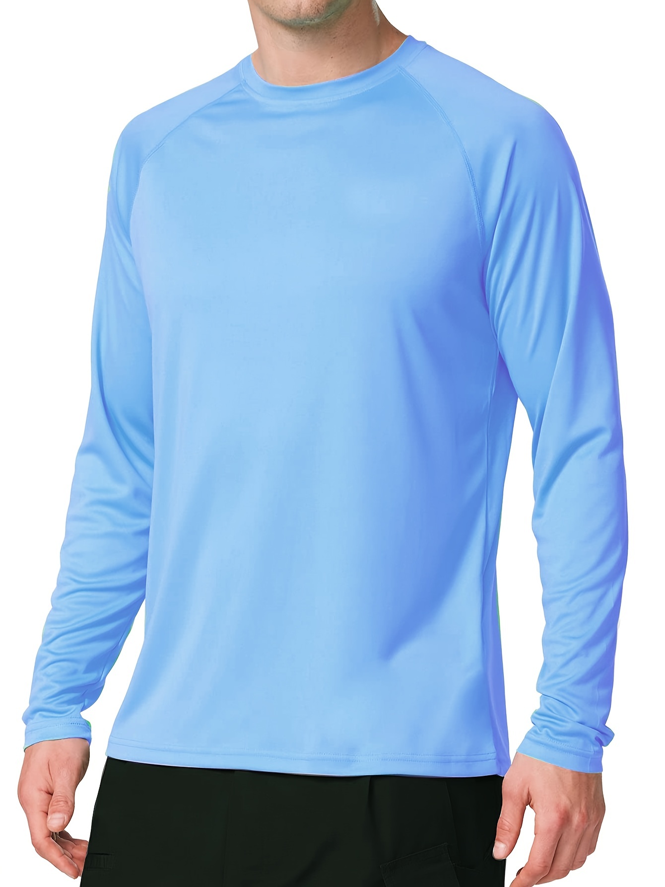 Men's Fishing Shirts Upf 50+ Long Sleeve Lightweight Shirts - Temu Canada