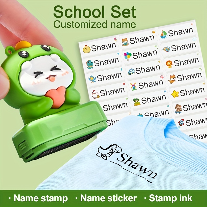 Diy Custom Name Stamp Children's Clothes For Kids - Temu