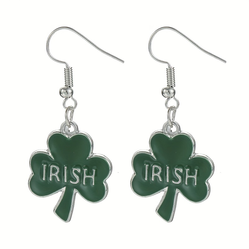 St. Patrick's Day Jewelry Clover Hat Irish Letter Design - Temu