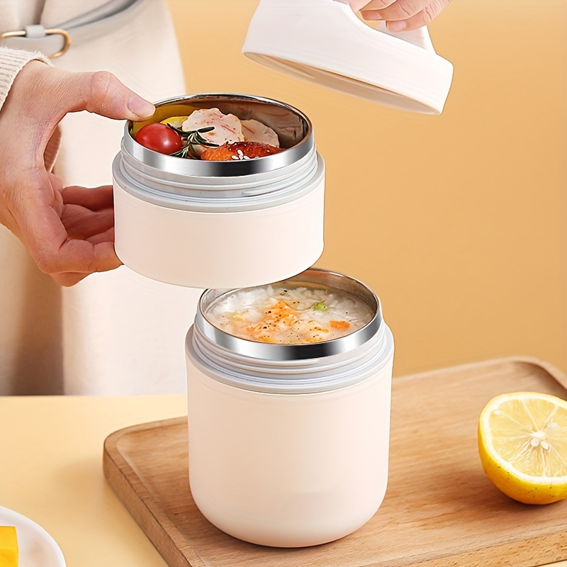 Thermal Lunch Box Soup Box For Office Workers, Stainless Steel Lunch Flask,  Vacuum Insulated Soup, Leak Proof Food Soup Flasks, Insulated Food Jars,  Kitchen Supplies For Students And Workers At School, Canteen 