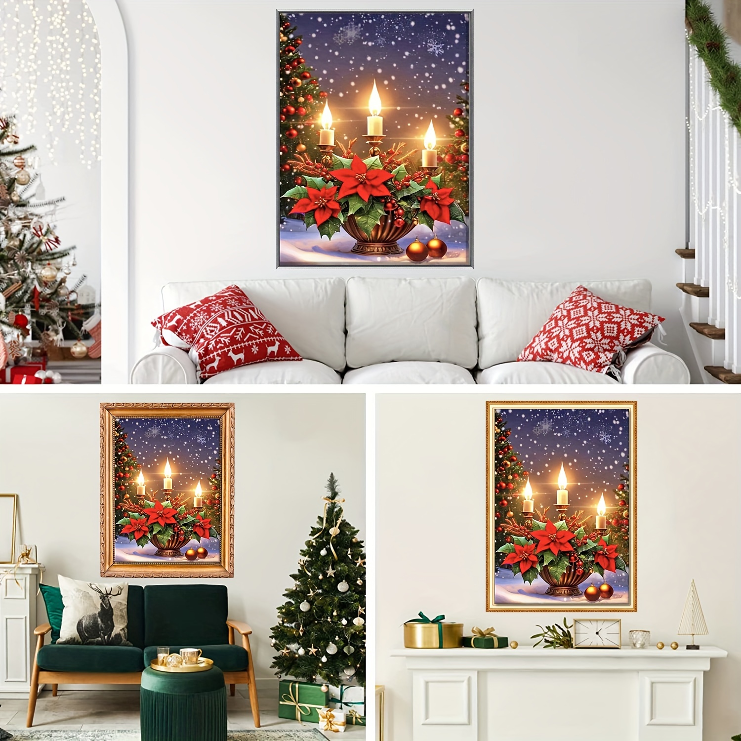 Christmas Artificial Diamond Painting Kits, Christmas Candlestick Full  Drill Round Artificial Diamond Art Winter Artificial Diamond Painting For  Adults Beginners, Christmas Gift, Wall Decor - Temu Philippines