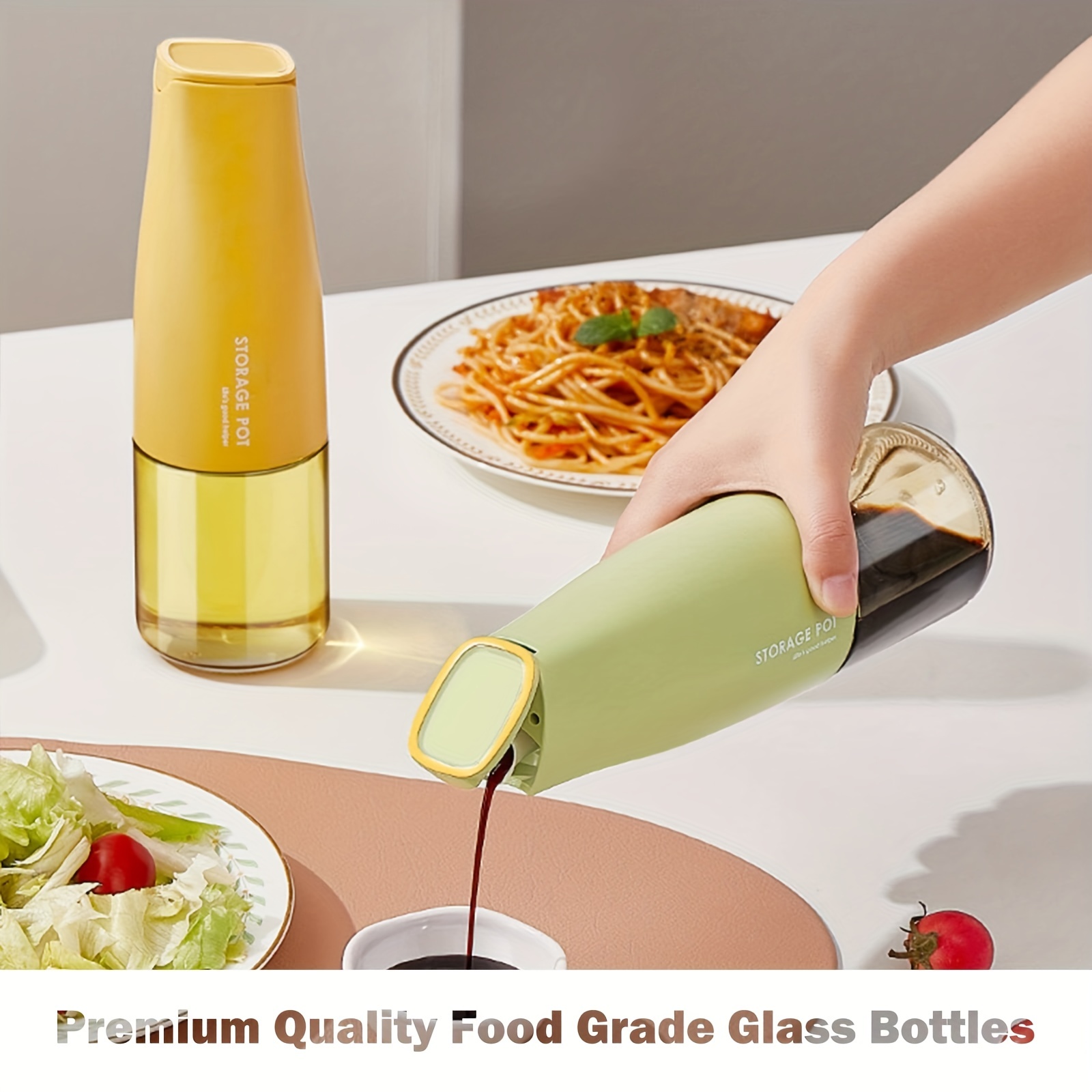 Oil Bottle Glass Oil Dispenser Bottle Leak proof Oil Pot - Temu