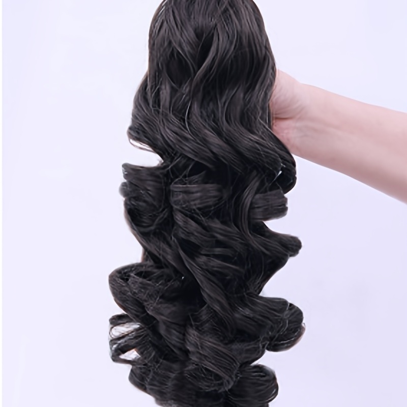 Claw Ponytail Medium Curly Wavy Extensions