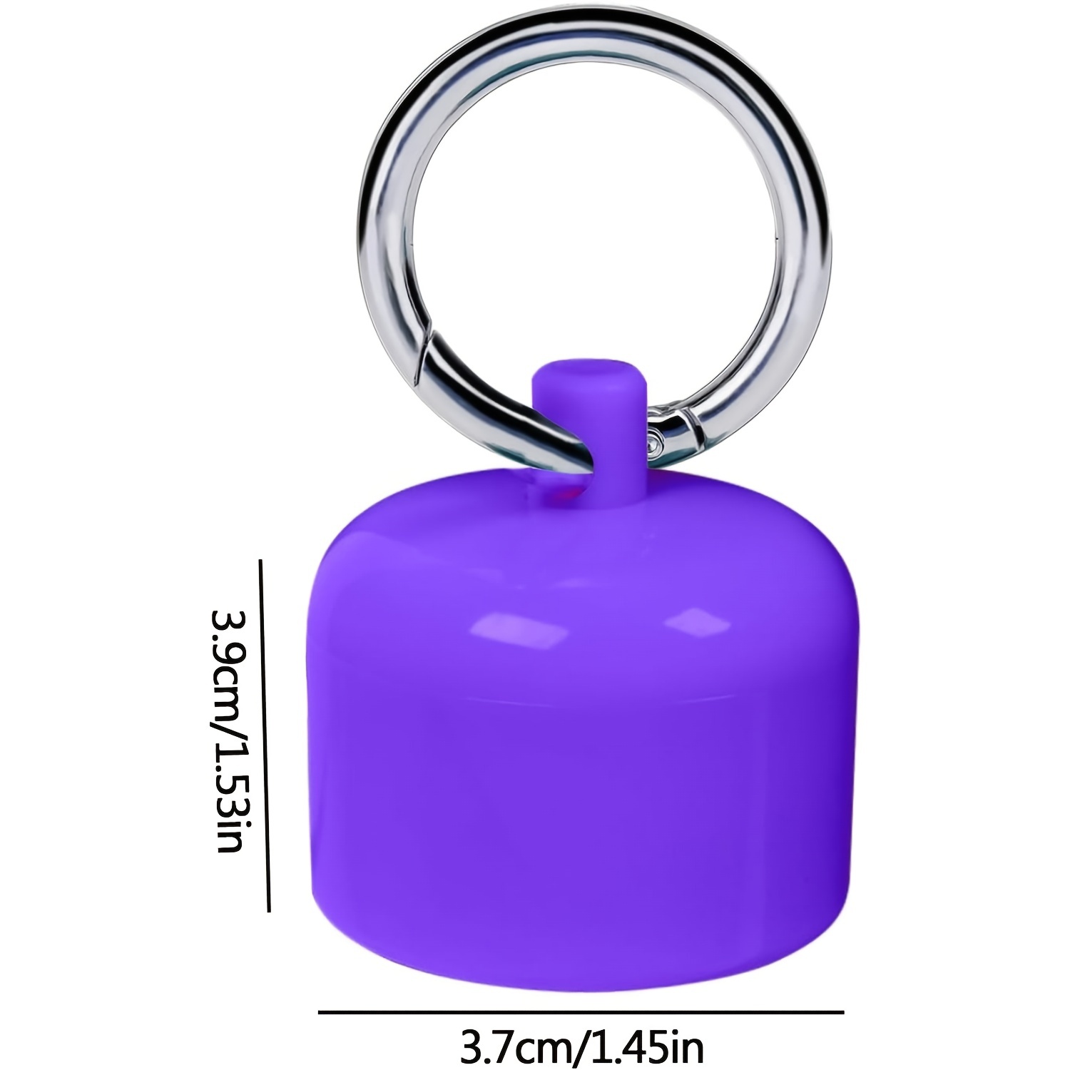 Portable Ring Holder Keychain Ring Case for Travel Jewelry Storage B