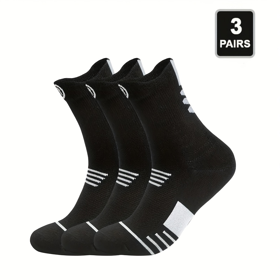 3 Pairs Men's Compression Stockings for Outdoor Activities