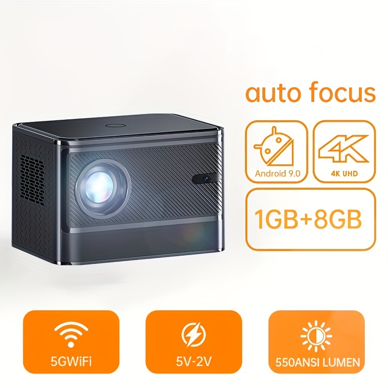 4k Proyector Wifi Portátil Proyector Nativo 1080p 300 - Temu Spain