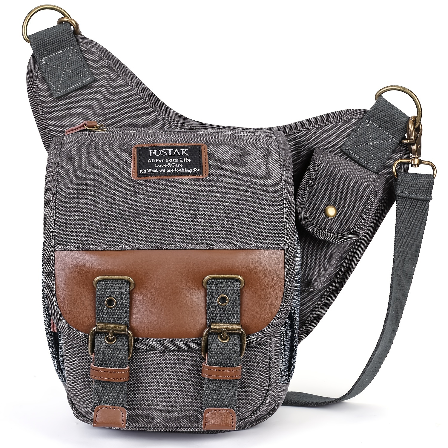 Simple Crossbody Bag For Men Large Capacity Single Shoulder Bag College  Student Messenger Bag With Bag Charm - Temu