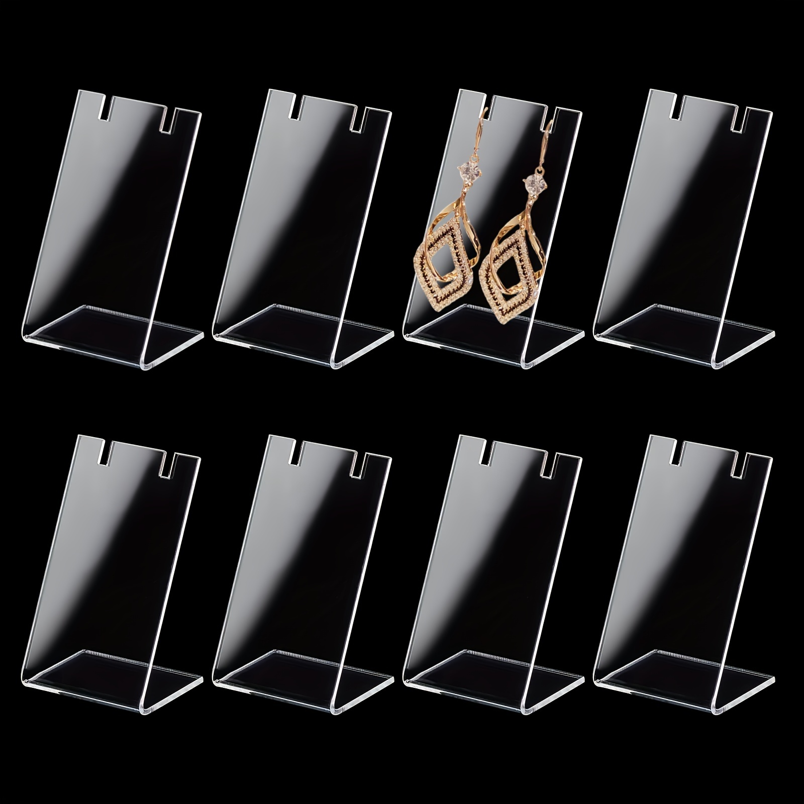 72 Holes Acrylic Earring Display Stand Ear Studs Jewelry - Temu