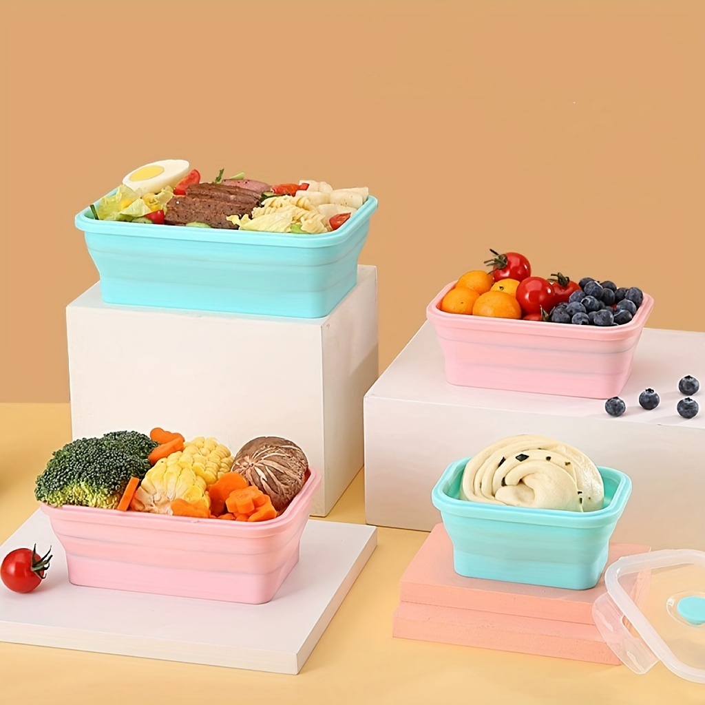 Mini Pots de congélation en plastique pour bébé, 4/6 pièces, boîtes de  rangement au congélateur