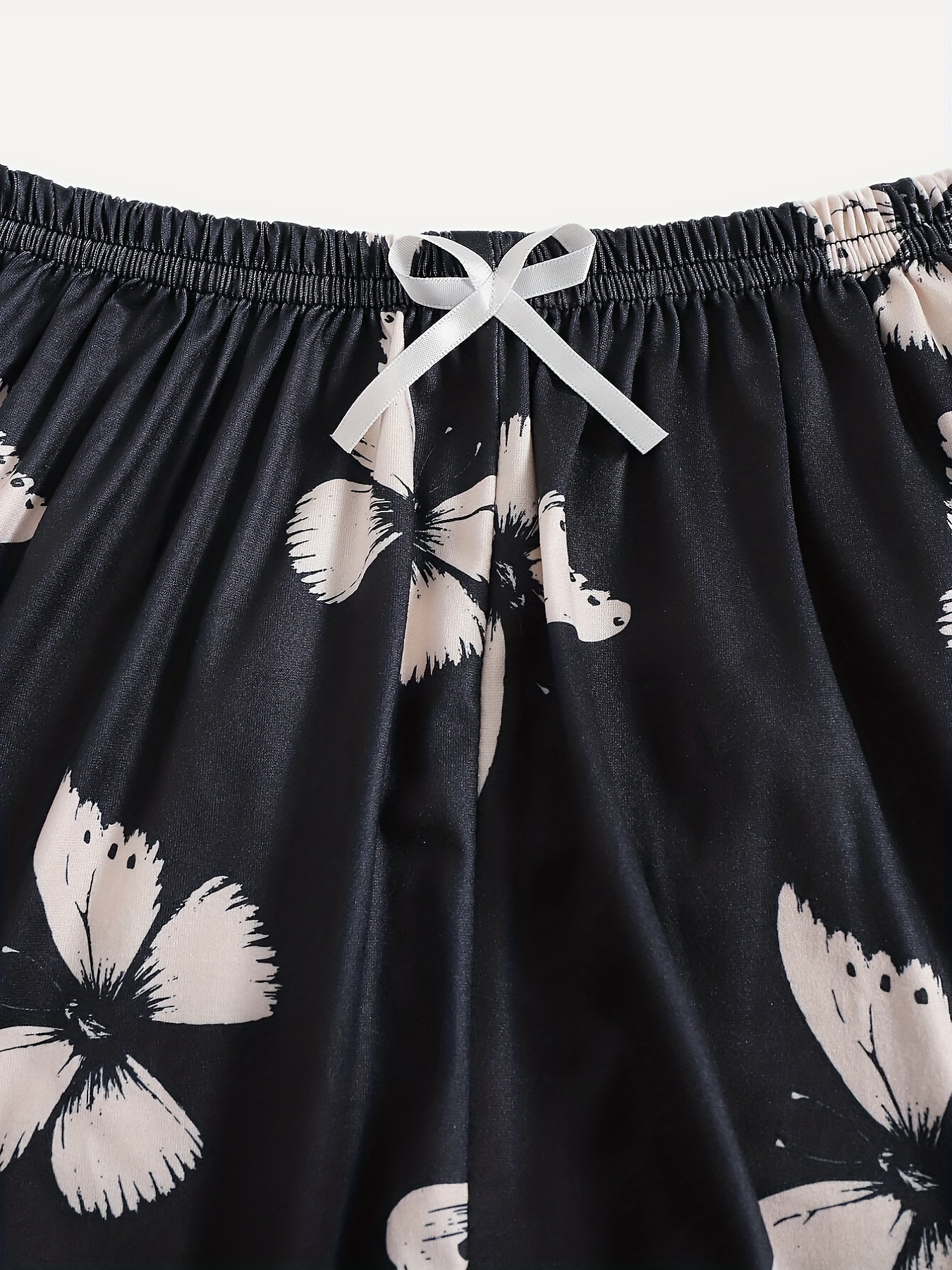 butterfly-print silk boxers