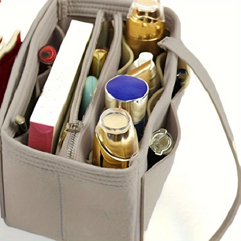 Purse Organizer, Multi-Pocket Felt Handbag Organizer, Folding Tote