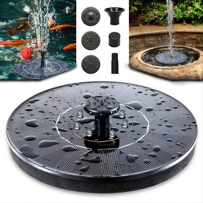 1pc solar fountain pump for bird bath 2023 upgraded solar powered fountain pump solar bird bath fountain with free standing floating birdbath water pumps for garden patio pond and pool