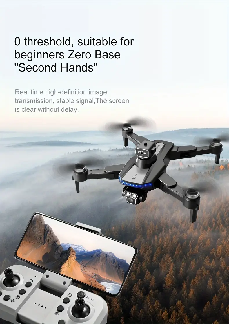 rg600 pro electronically controlled dual camera high definition aerial photography folding drone optical flow positioning intelligent obstacle avoidance face and gesture photo recognition details 10