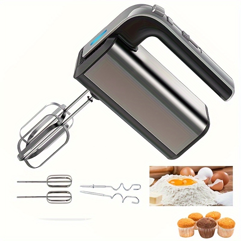 1pc, Electric Hand Mixer, Turbo Boost / Self-Control Speed + 5 Speed +  Eject Button + Stainless Steel Accessories, 300W Kitchen Mixers For Easy  Whipp