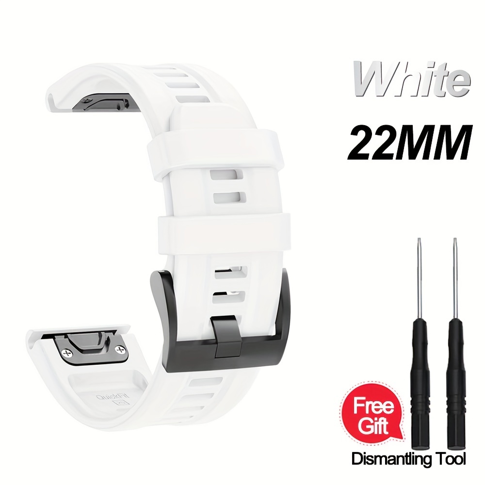 22MM Silicone Strap Wristband Bracelet for Garmin Fenix 7/ EPIX/ Approach  S62
