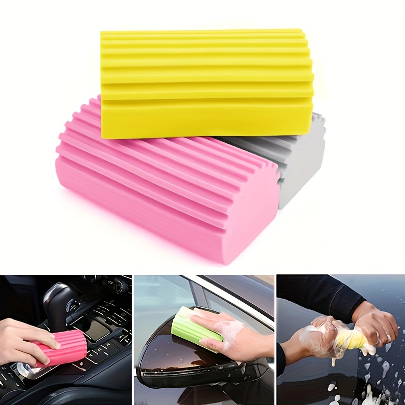  6-Pack Damp Clean Duster Sponge, Reusable Damp Duster Sponge  for Cleaning Dishes, Blinds, Glass, Baseboards, Vents, Window Track Grooves  & Faucets, No Dust Flying and Spreading Magic Dusting Sponge : Health