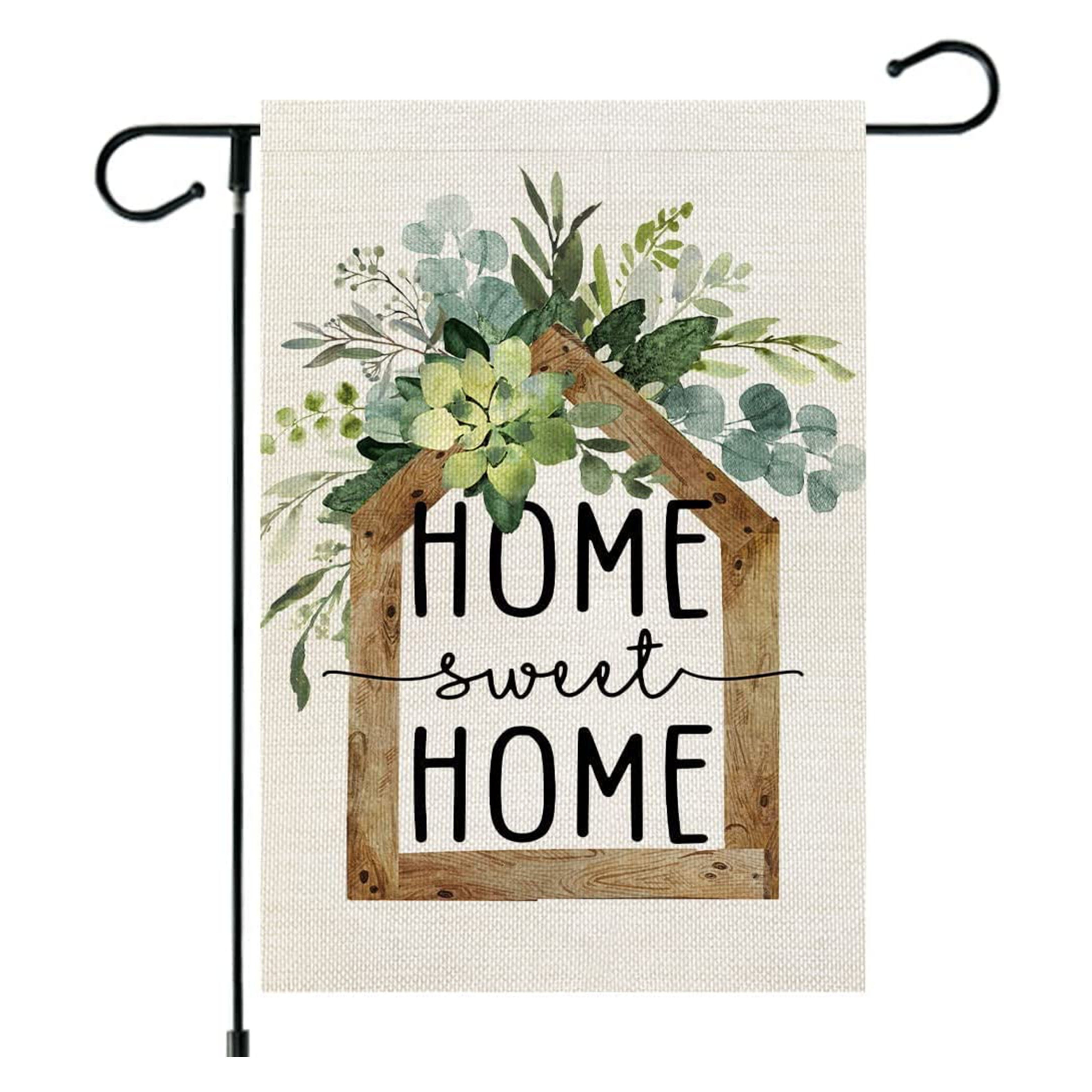 

1pc, Garden Flag Home Sweet Home Love Vertical Double Sided Farmhouse Decor 12 X 18 Inch (only Flag) Home Decor Yard Decor