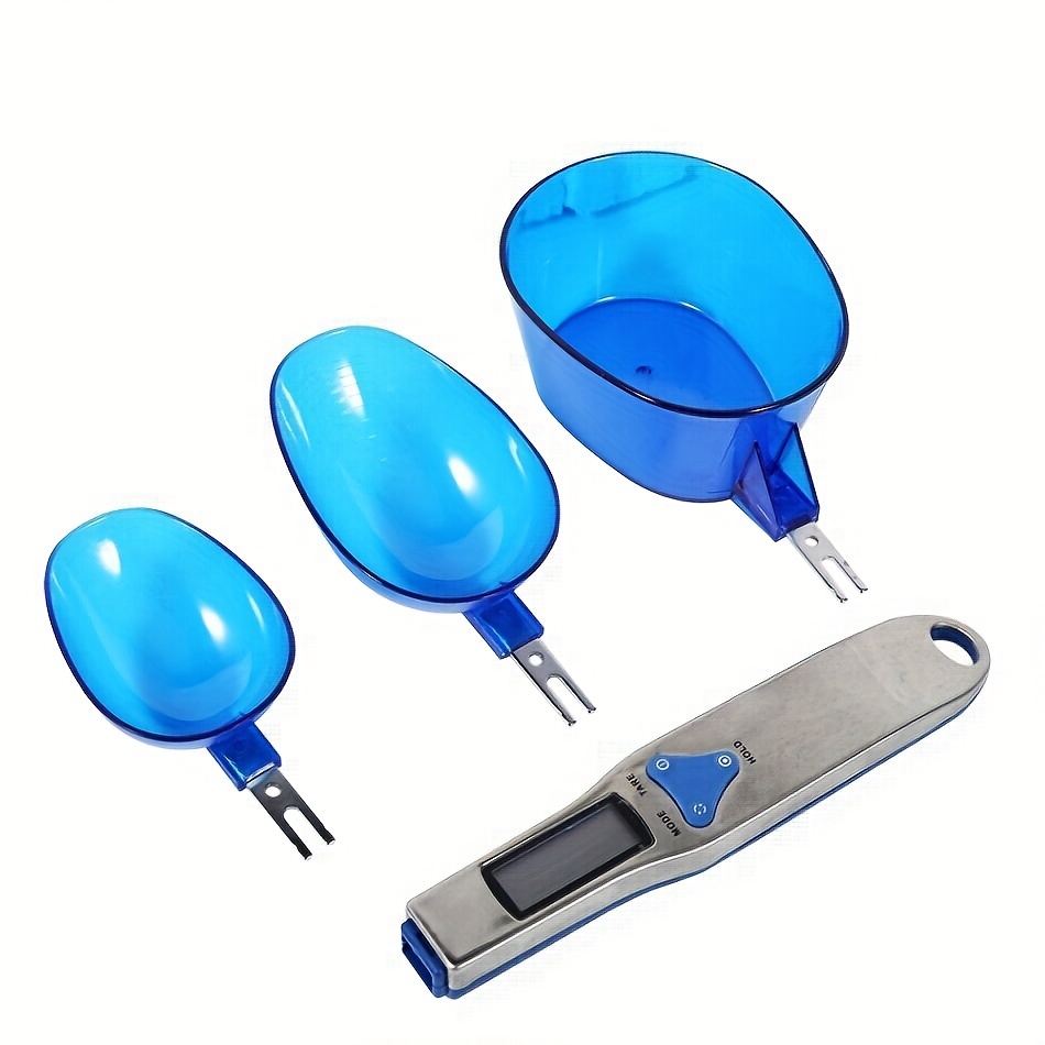 Chnee Kitchen Scale Spoon Gram Measuring Spoon, 500g/0.1g Blue Cute Digital Weight Scale Spoon Milligram Measuring Scoop Grams Elect